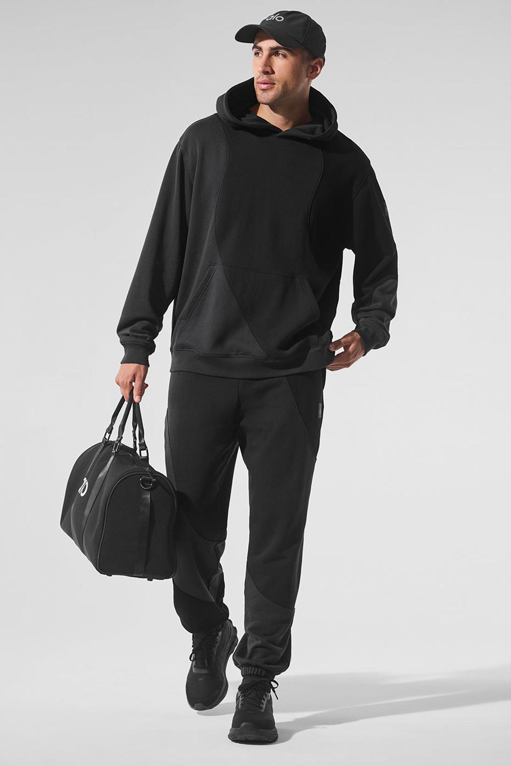 Vintage Black Tonal Men Alo Yoga Make Waves Hoodie | Australia  59846-ZRMY