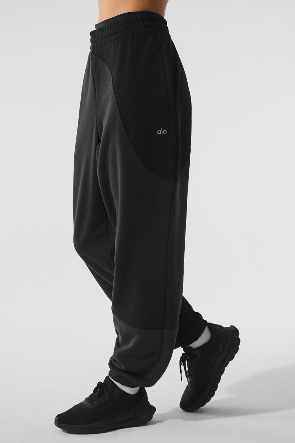 Vintage Black Tonal Women Alo Yoga Make Waves Sweatpant | Australia  79164-QODM