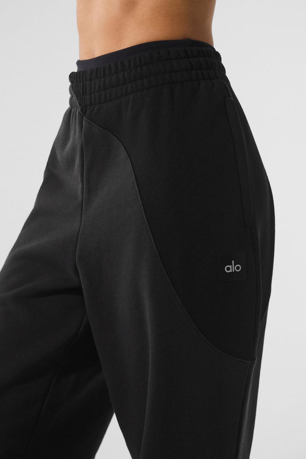 Vintage Black Tonal Women Alo Yoga Make Waves Sweatpant | Australia  79164-QODM