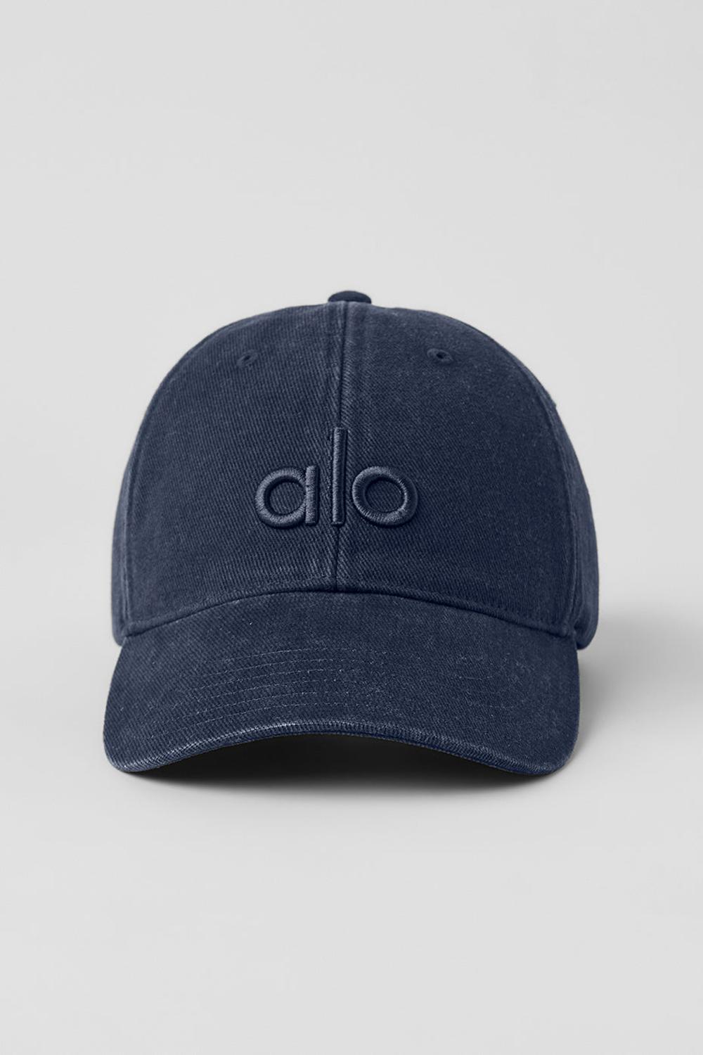 Vintage Navy Women Alo Yoga Washed Off-Duty Cap | Australia  82695-GEWL