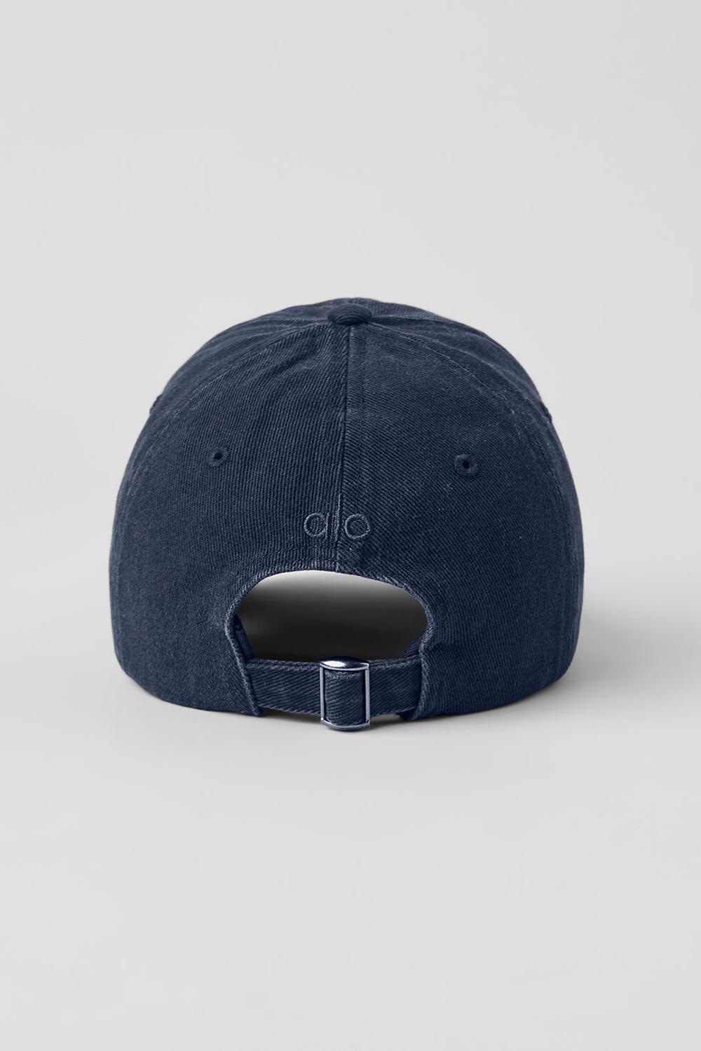 Vintage Navy Women Alo Yoga Washed Off-Duty Cap | Australia  82695-GEWL
