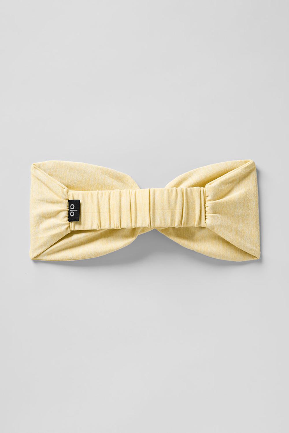 Warm Butter Heather Women Alo Yoga Alosoft Headband | Australia  75894-KFZY