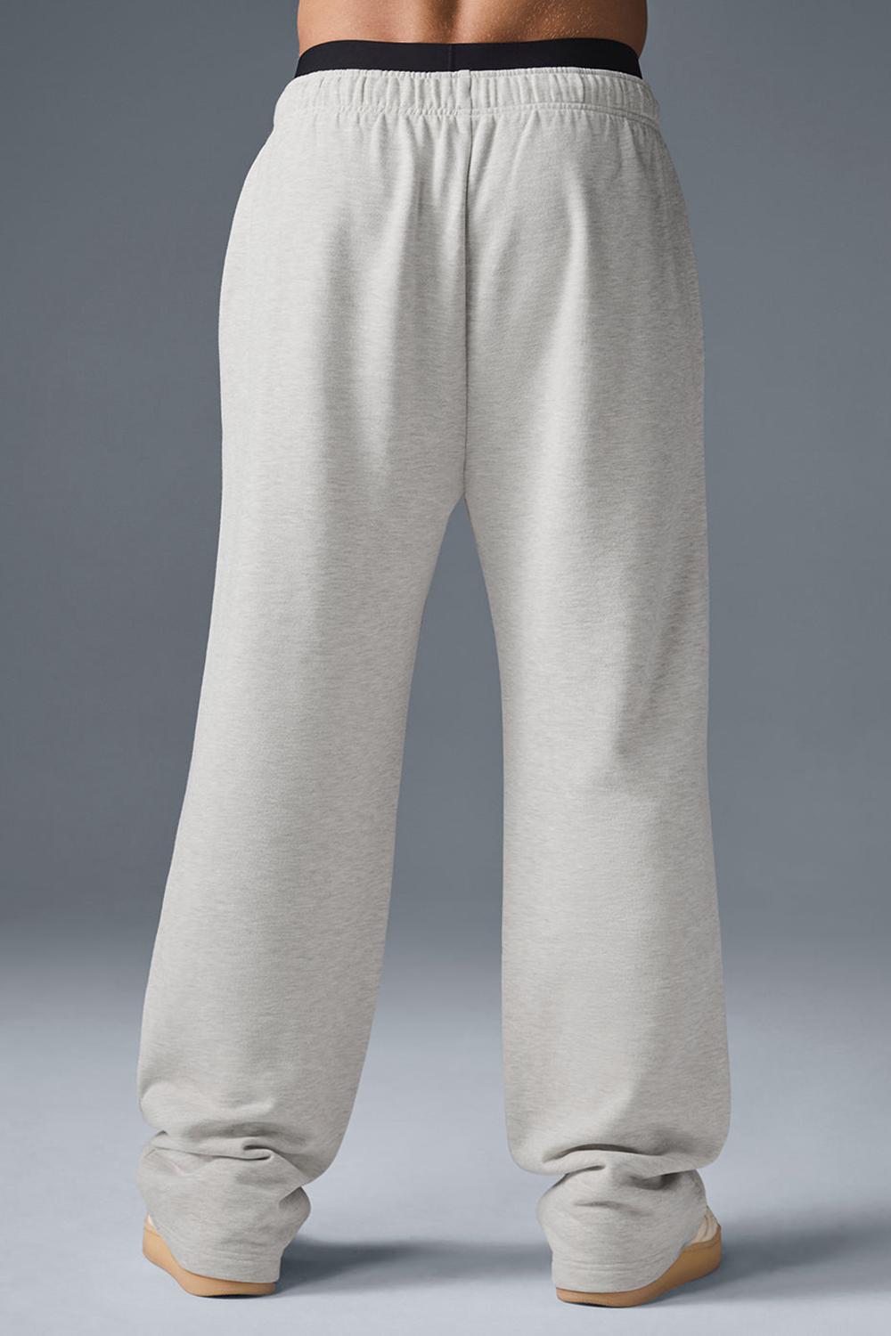 White Heather Men Alo Yoga Accolade Straight Leg Sweatpant | Australia  63024-VNAL