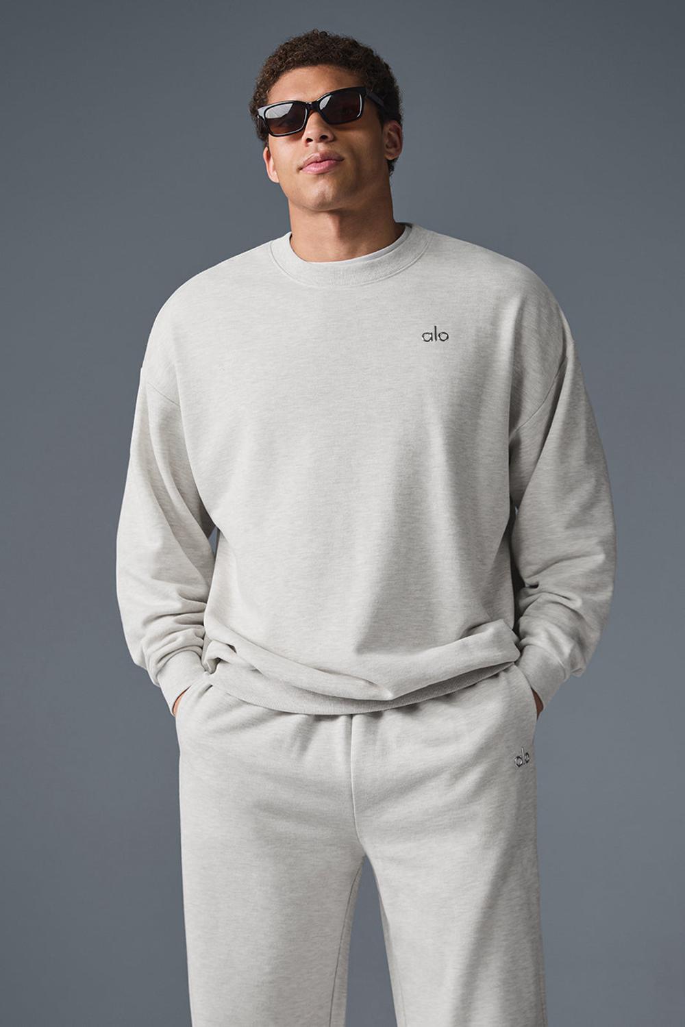 White Heather Men Alo Yoga Accolade Straight Leg Sweatpant | Australia  63024-VNAL