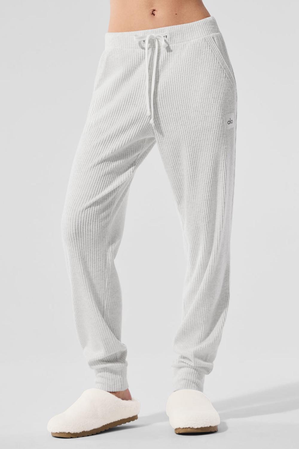 White Heather Women Alo Yoga Muse Sweatpant | Australia  14689-VFTG