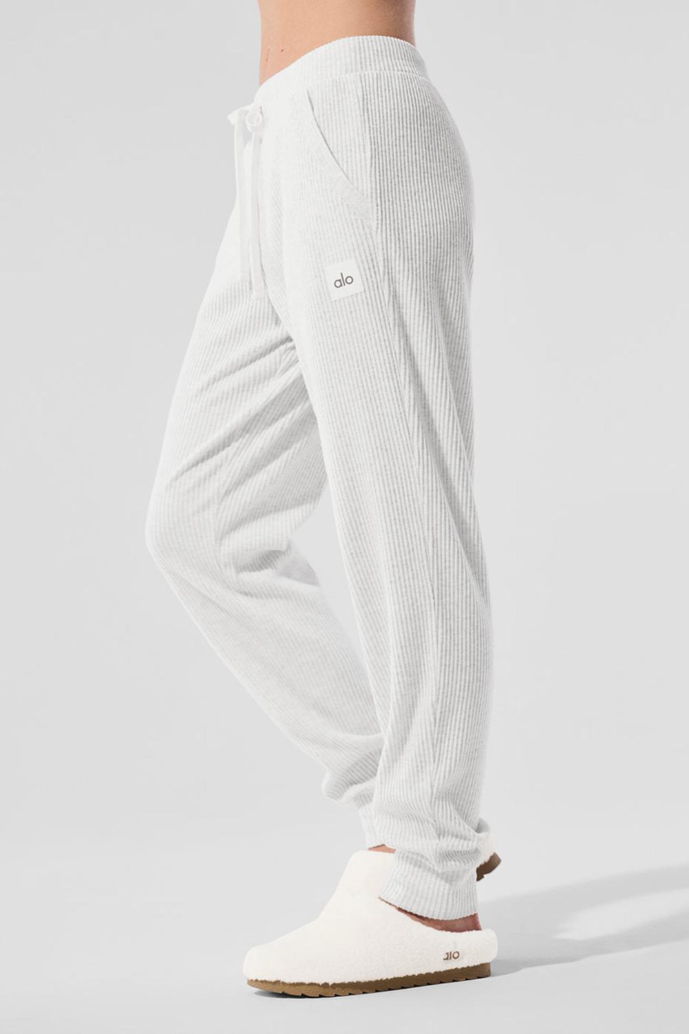 White Heather Women Alo Yoga Muse Sweatpant | Australia  14689-VFTG