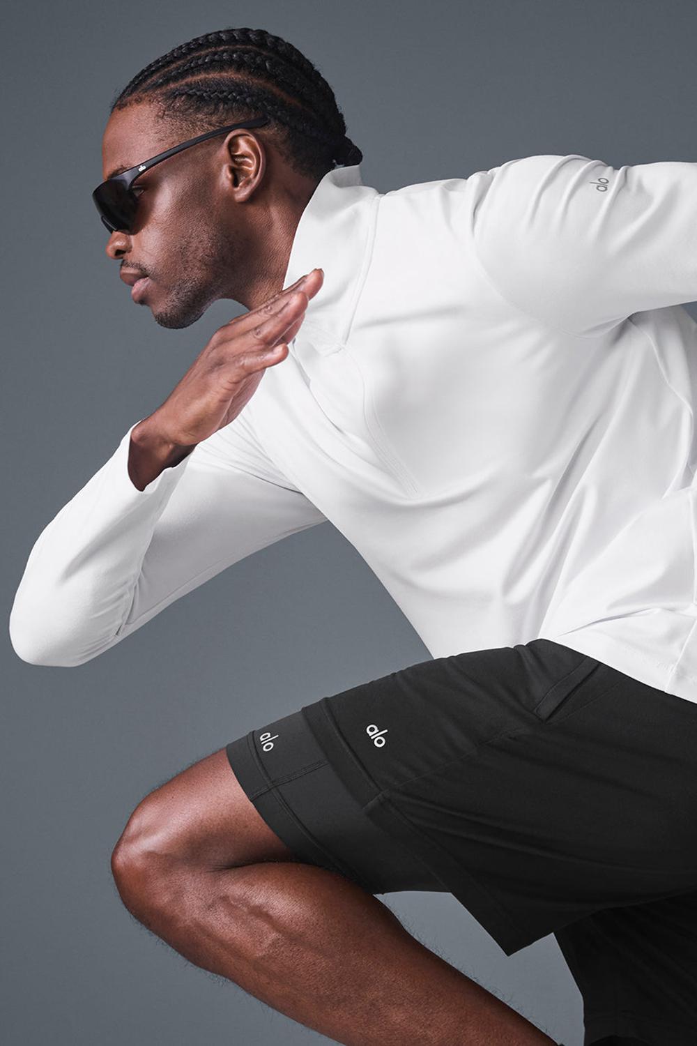 White Men Alo Yoga Conquer 1/4 Zip Reform Long Sleeve | Australia  61048-ILJN