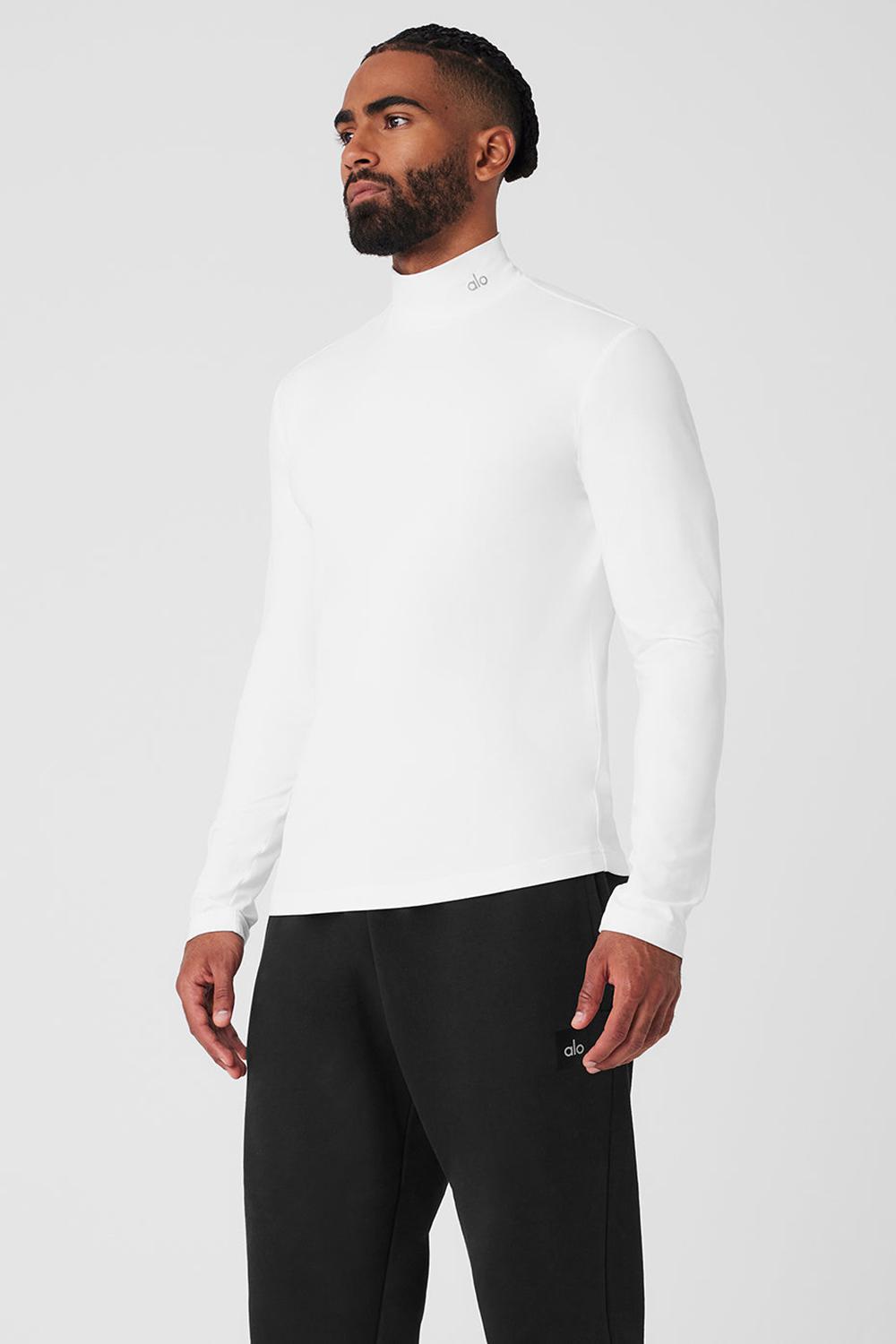 White Men Alo Yoga Conquer Reform Mock Neck Long Sleeve | Australia  47956-QXHM