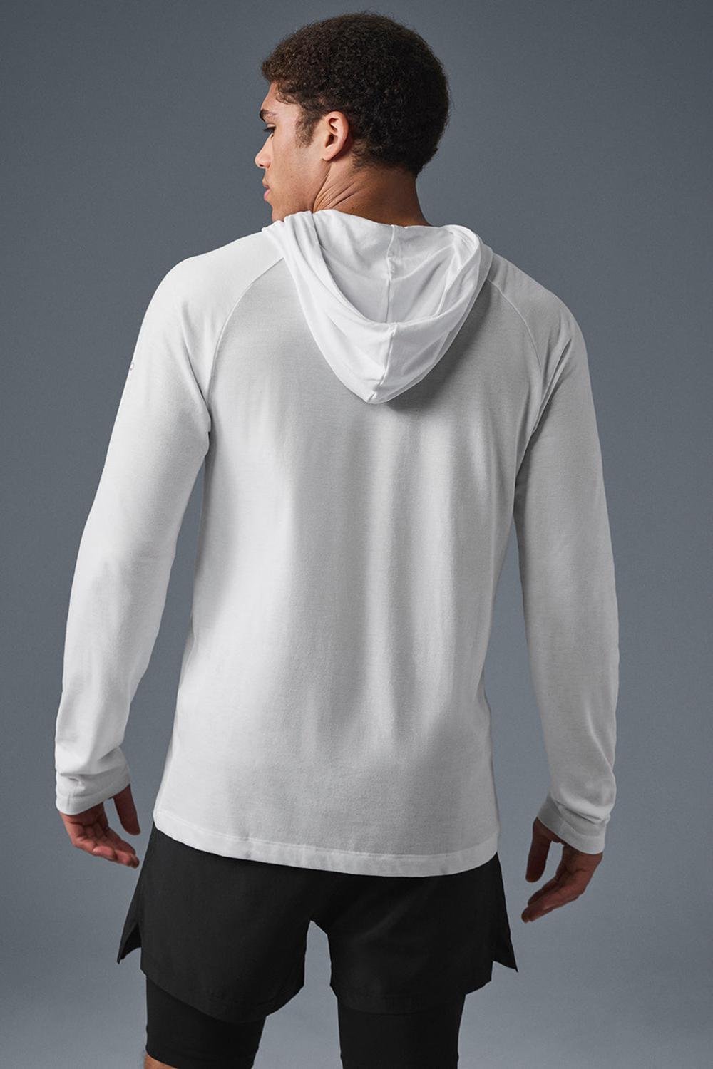White Men Alo Yoga Core Runner Hoodie | Australia  50931-DGRL