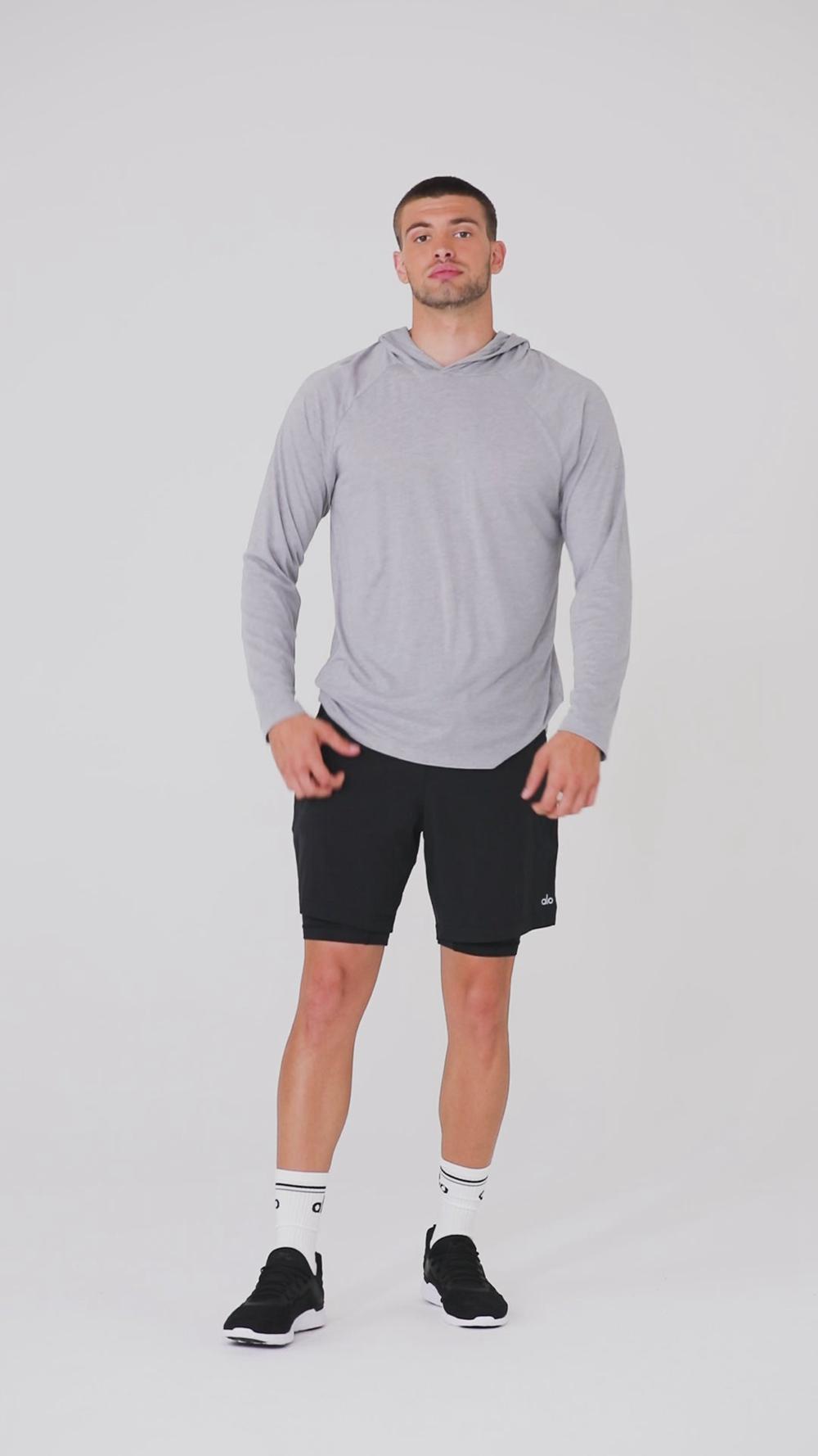 White Men Alo Yoga Core Runner Hoodie | Australia  50931-DGRL