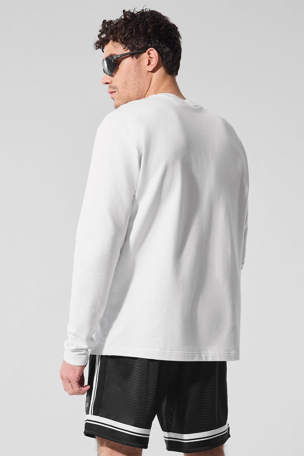 White Men Alo Yoga Double Take Crew Long Sleeve | Australia  59086-CMRN