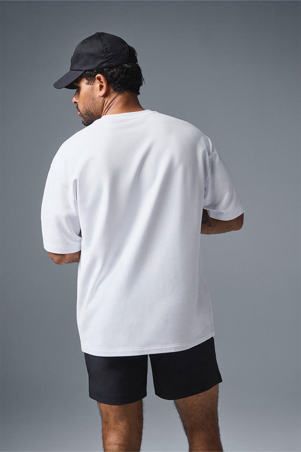 White Men Alo Yoga Double Take Short Sleeve | Australia  17834-ETSD