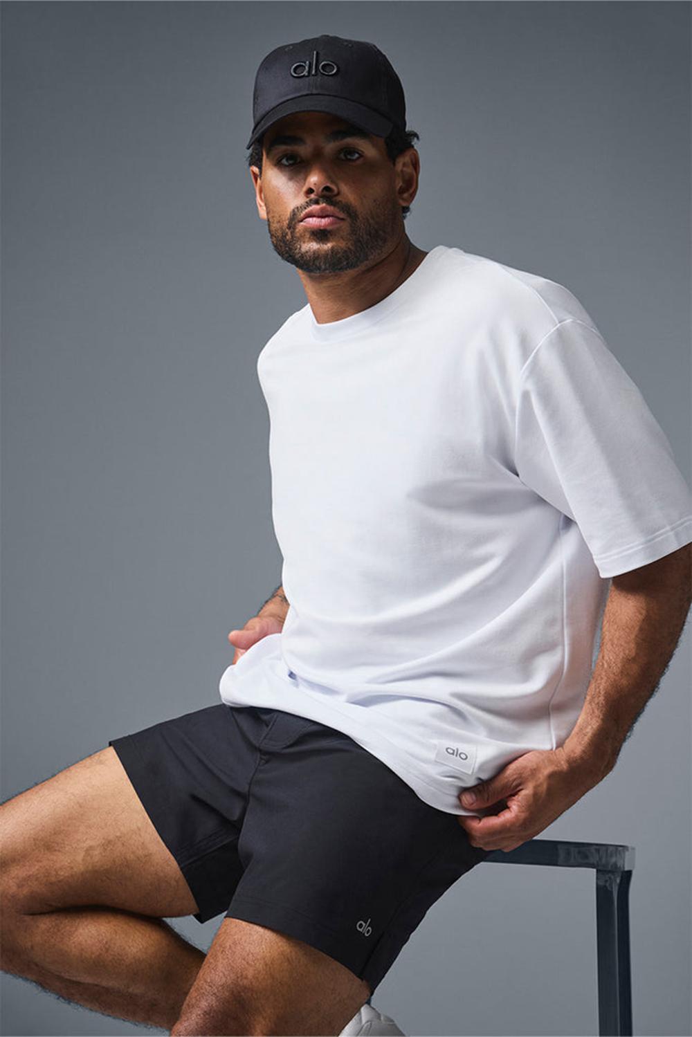 White Men Alo Yoga Double Take Short Sleeve | Australia  17834-ETSD