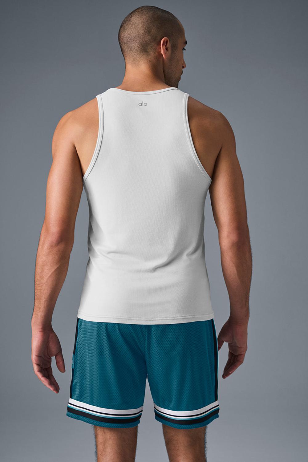 White Men Alo Yoga Everyday Modal Rib Tank | Australia  71684-MKIW
