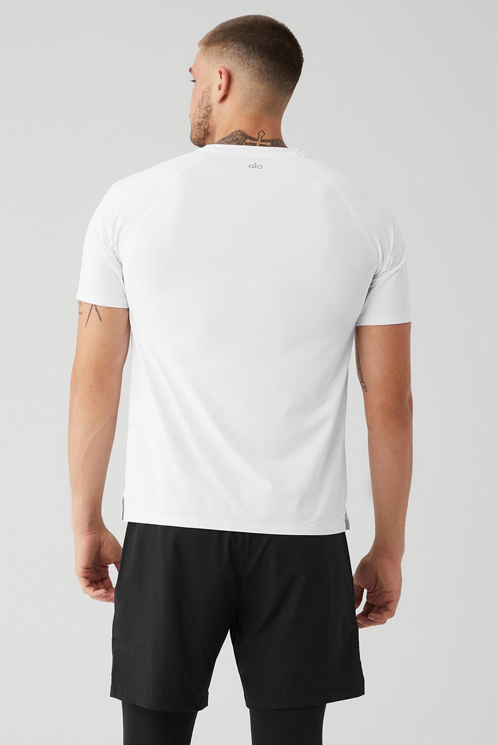 White Men Alo Yoga Idol Performance Tee | Australia  72695-JNAZ