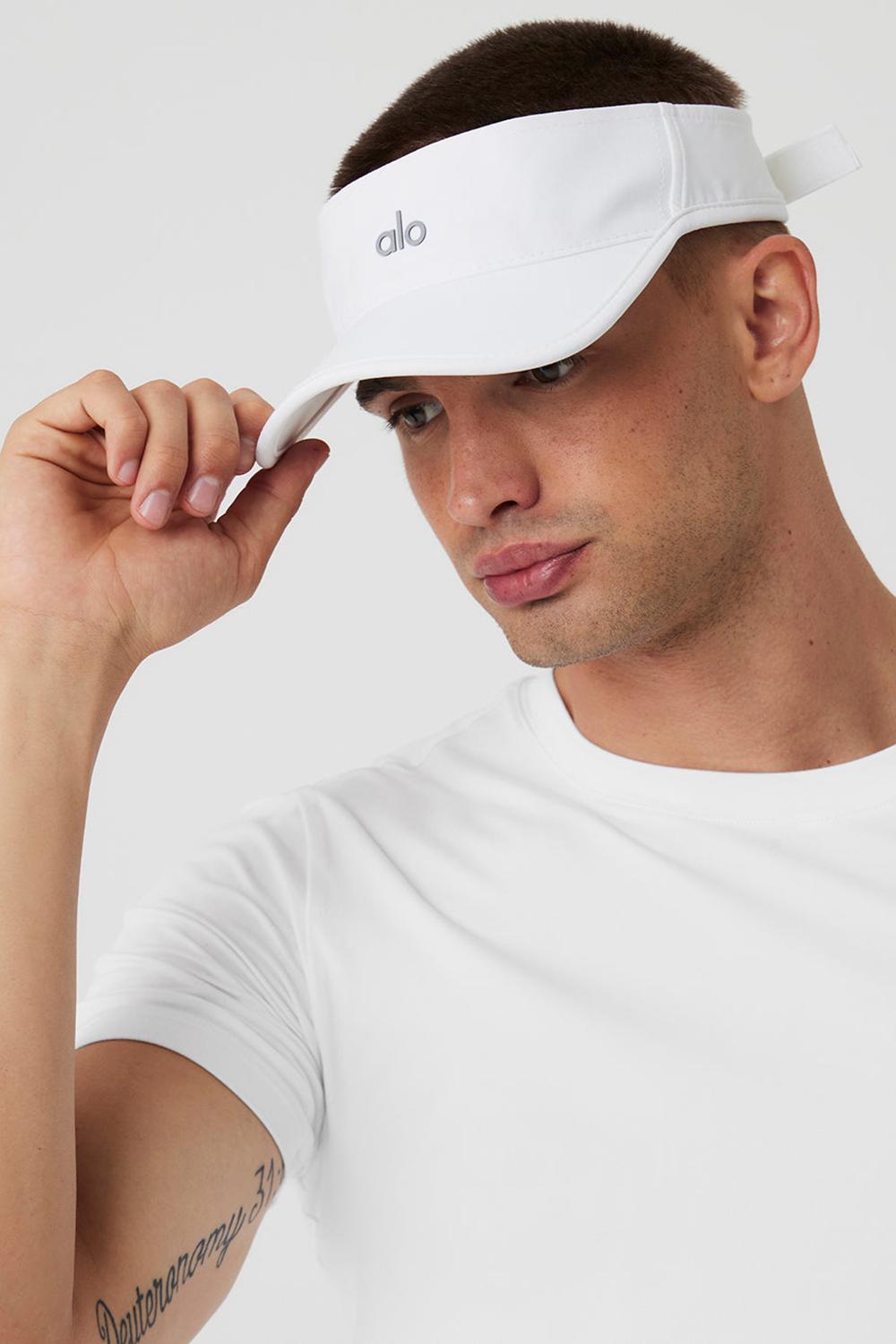 White Men Alo Yoga Performance Eclipse Visor | Australia  39421-UGVH