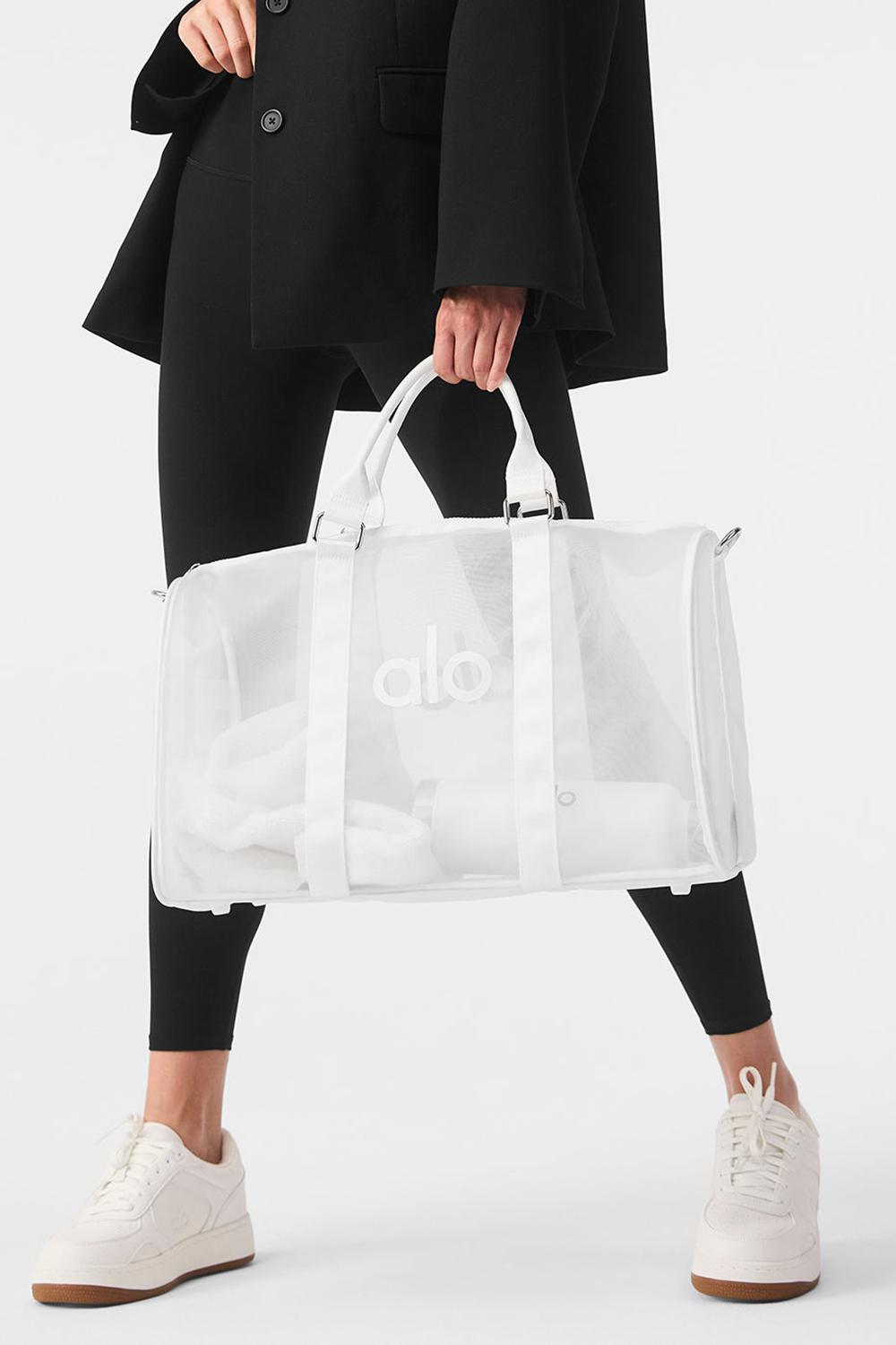 White Men Alo Yoga Sheer Duffle Bag | Australia  86375-QSMH