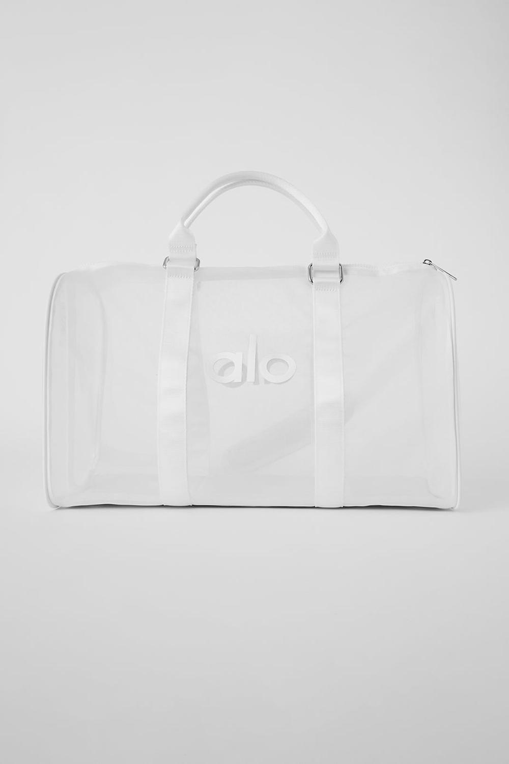 White Men Alo Yoga Sheer Duffle Bag | Australia  86375-QSMH