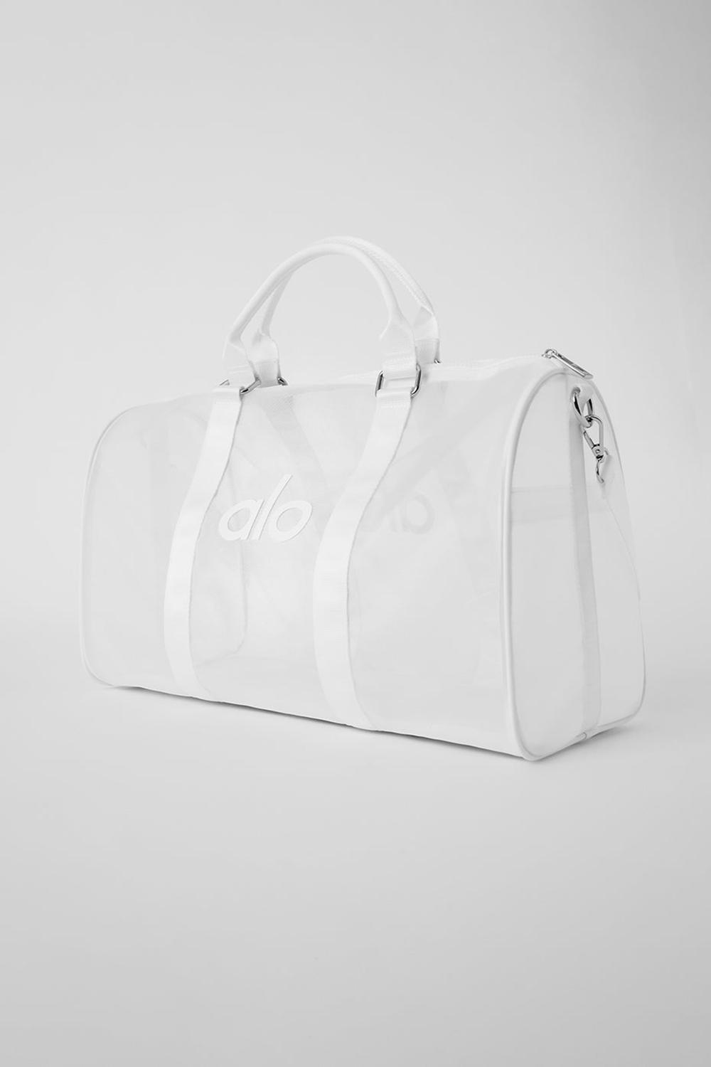 White Men Alo Yoga Sheer Duffle Bag | Australia  86375-QSMH