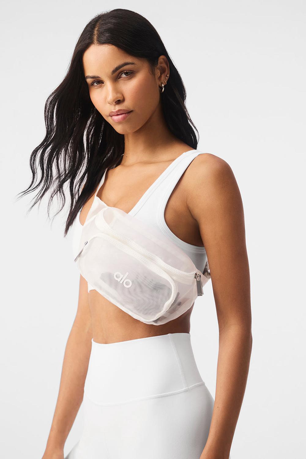 White Men Alo Yoga Sheer Fanny Pack Bum Bags | Australia  34867-NSLT