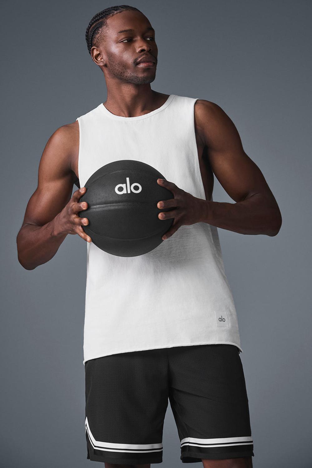 White Men Alo Yoga Society Raw Edge Tank | Australia  76439-JNAE