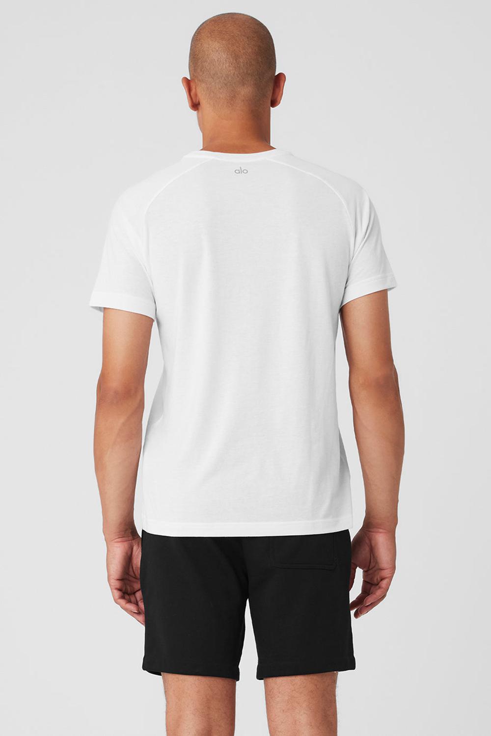 White Men Alo Yoga The Triumph Crew Neck Tee | Australia  71269-UKSB
