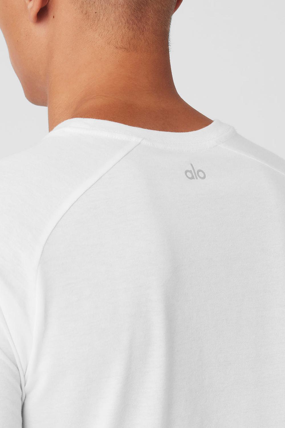 White Men Alo Yoga The Triumph Crew Neck Tee | Australia  71269-UKSB