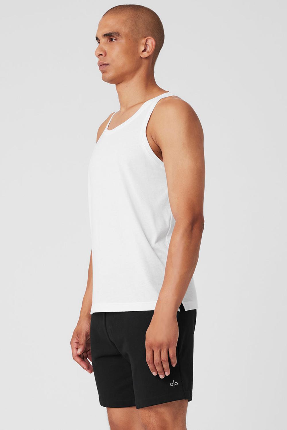 White Men Alo Yoga Triumph Tank | Australia  42851-PHDU