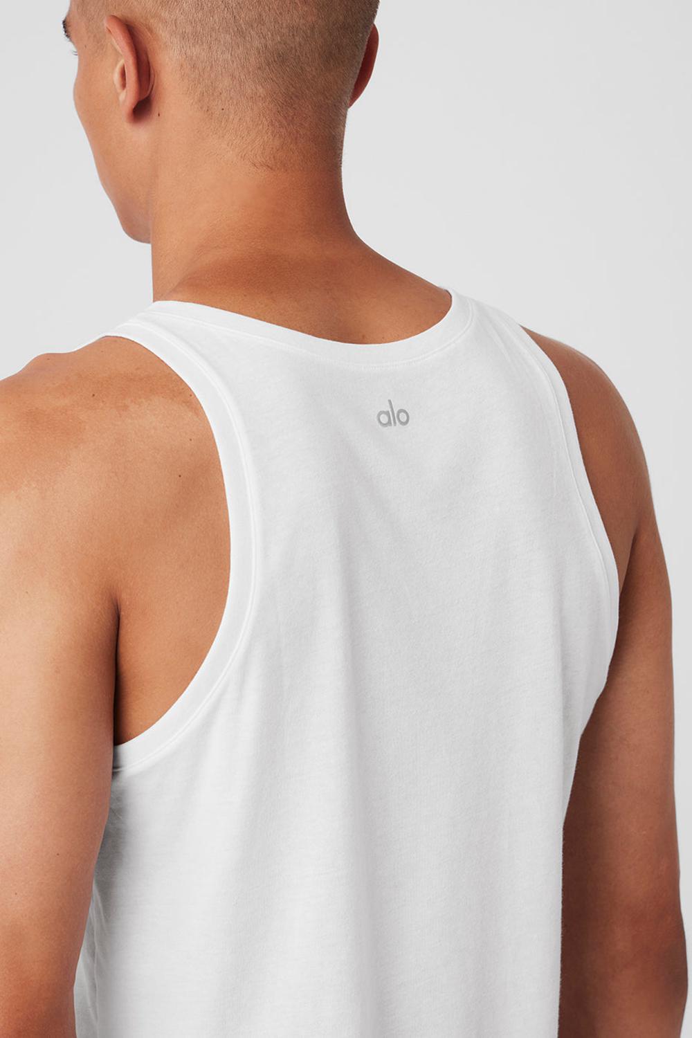 White Men Alo Yoga Triumph Tank | Australia  42851-PHDU