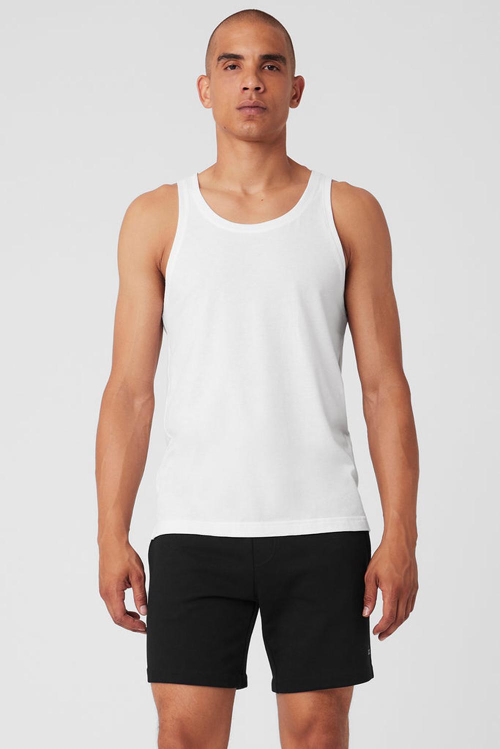 White Men Alo Yoga Triumph Tank | Australia  42851-PHDU