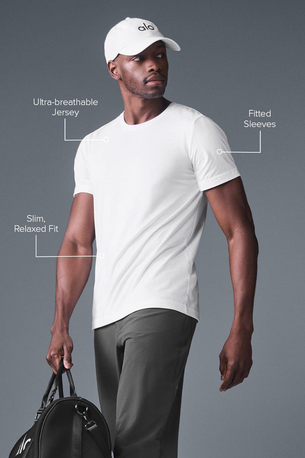 White Men Alo Yoga Triumph Tee | Australia  91206-LXCT