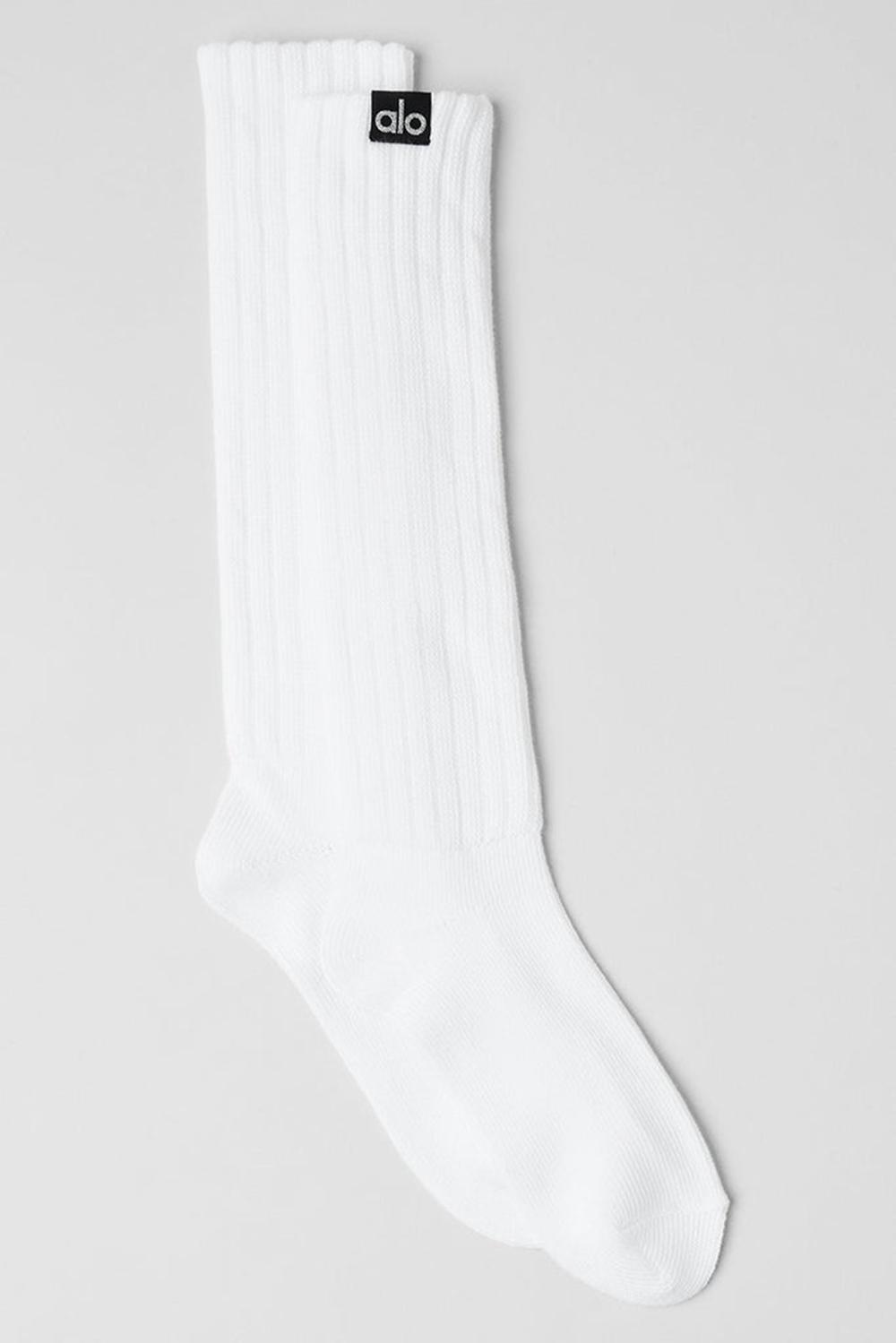 White Men Alo Yoga Unisex Scrunch Sock | Australia  46025-NFAY
