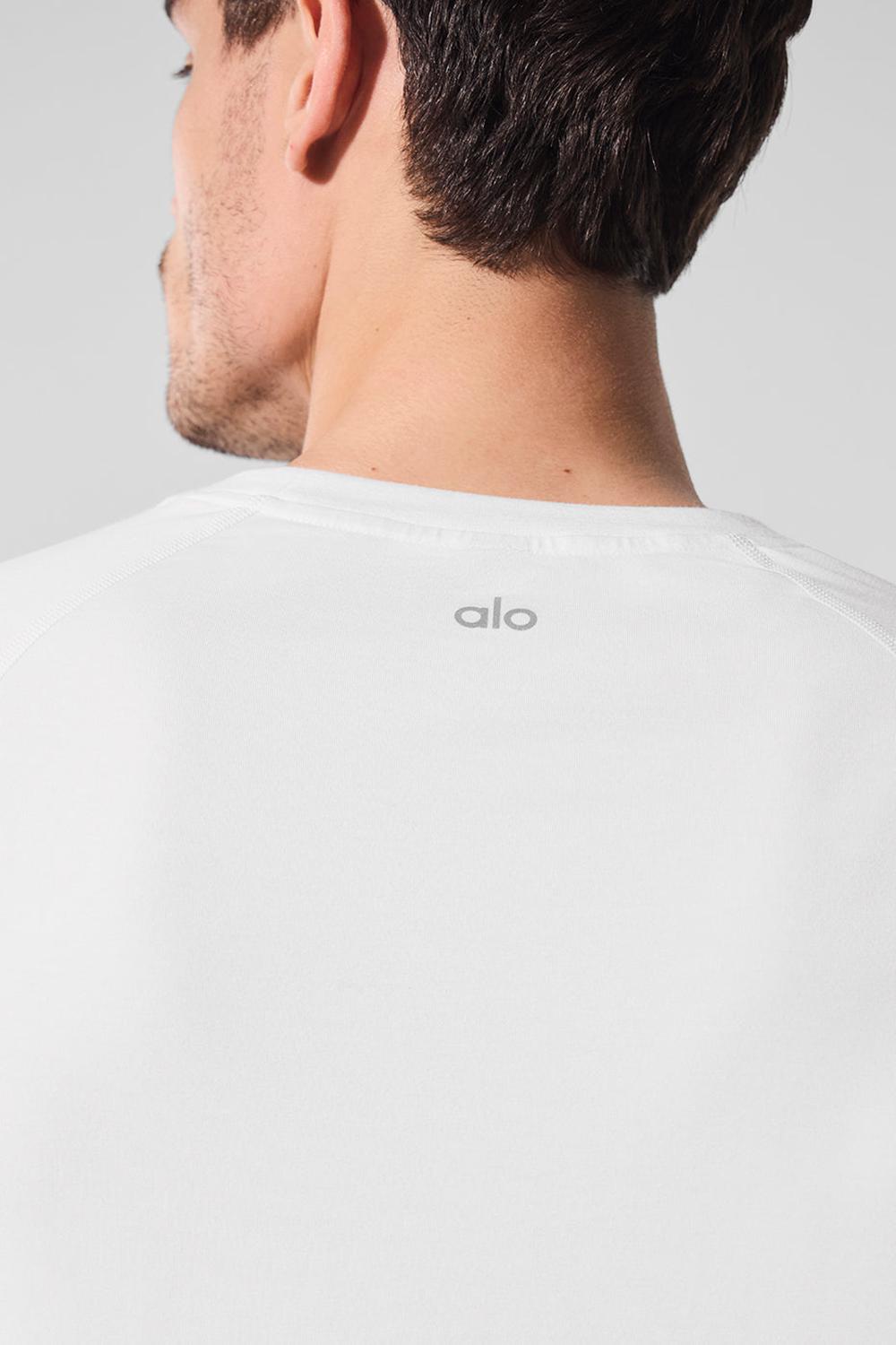 White Men Alo Yoga Vapor Crewneck Long Sleeve | Australia  52146-JLCR
