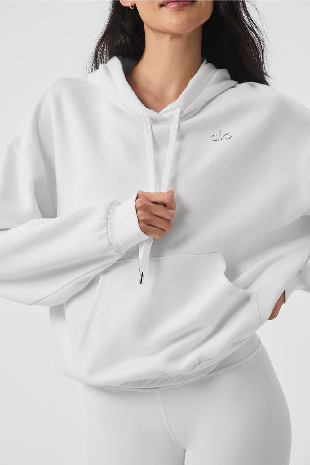 White Women Alo Yoga Accolade Hoodie | Australia  97164-ETFJ