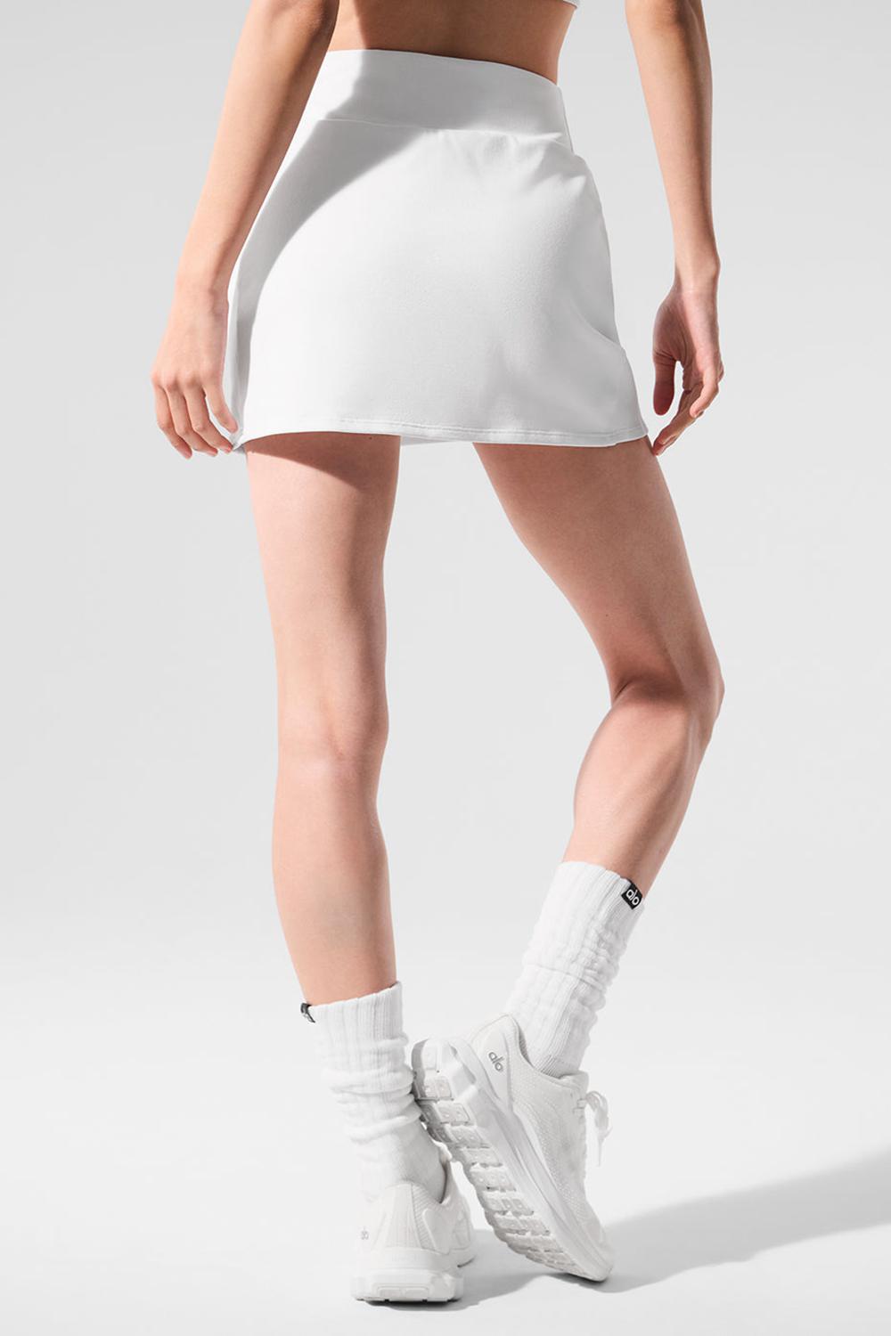 White Women Alo Yoga Airbrush High-Waist Good Form Tennis Skirt | Australia  30841-OVLT