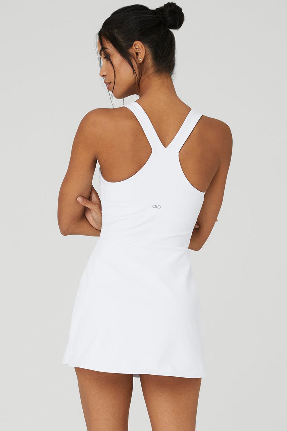 White Women Alo Yoga Airbrush Real Dress | Australia  62087-HREN