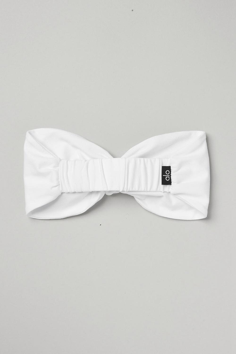 White Women Alo Yoga Alosoft Headband | Australia  09267-LFQC