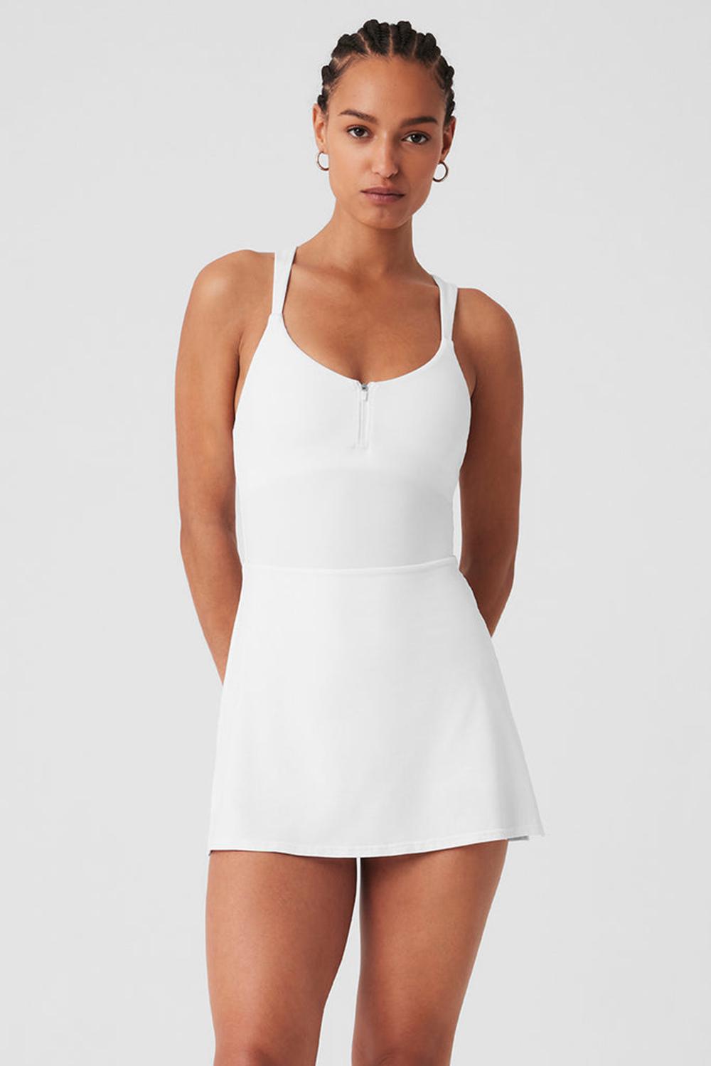 White Women Alo Yoga Alosoft Showcase Dress | Australia  47163-DAGK