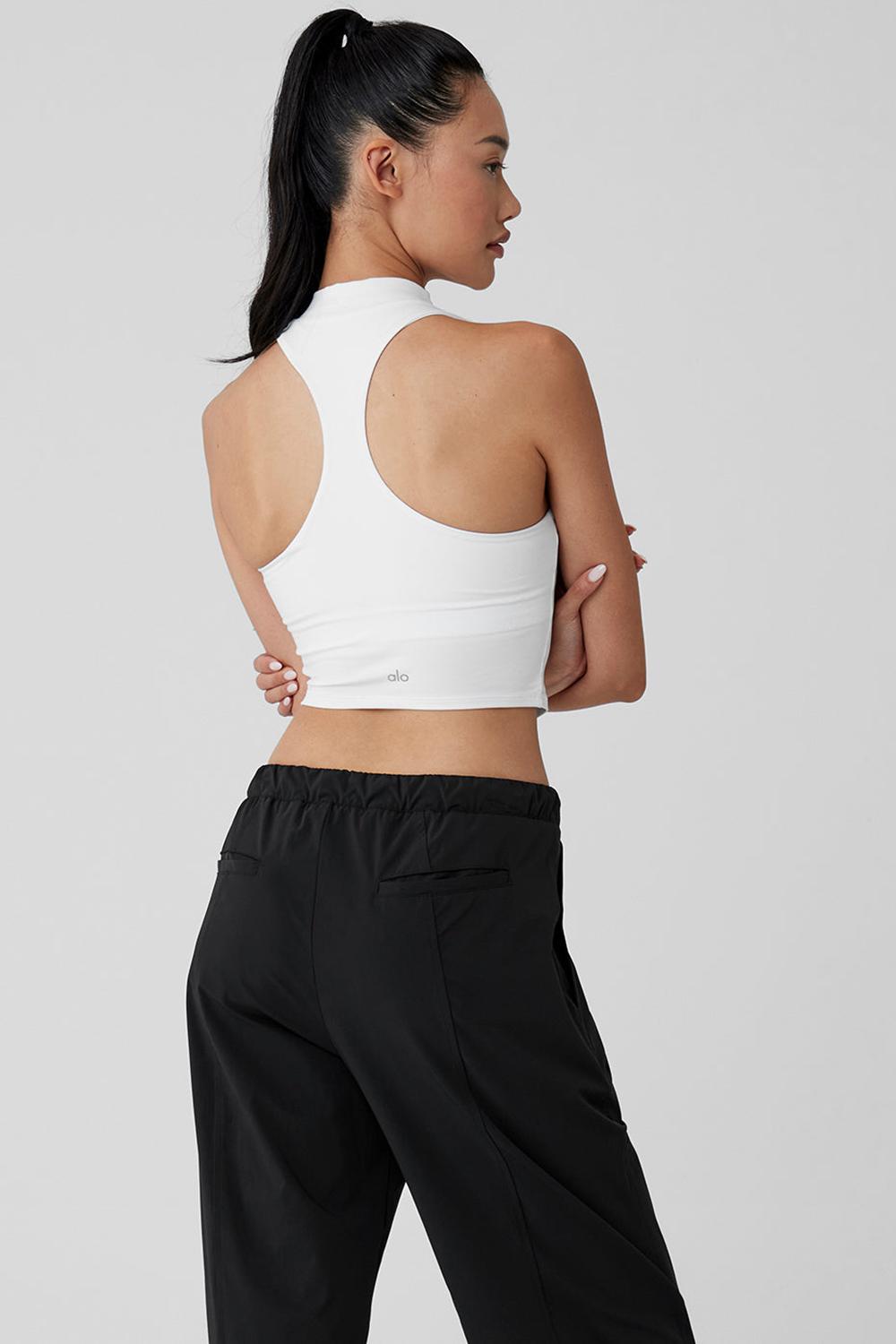 White Women Alo Yoga Alosoft Top That Bra Tank | Australia  01786-NWME