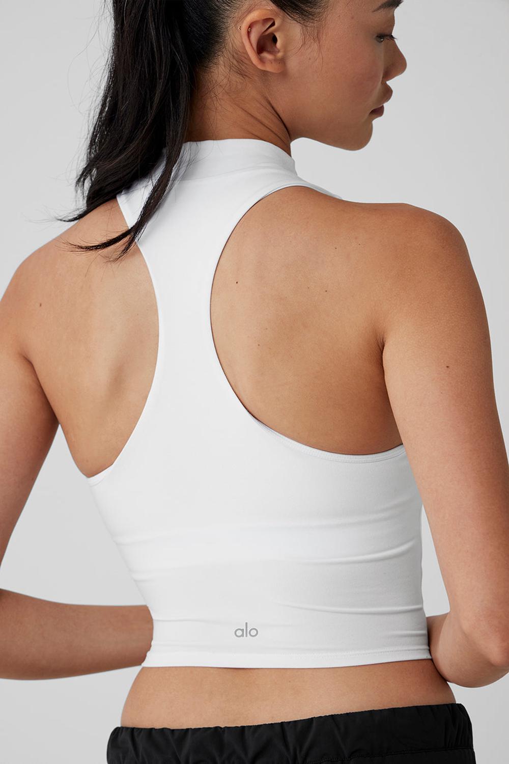 White Women Alo Yoga Alosoft Top That Bra Tank | Australia  01786-NWME