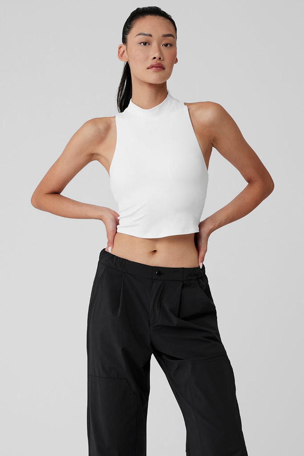 White Women Alo Yoga Alosoft Top That Bra Tank | Australia  01786-NWME