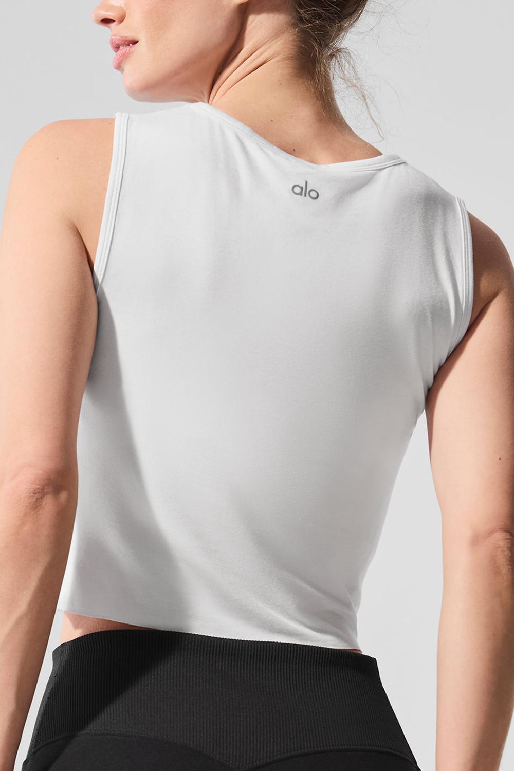 White Women Alo Yoga Cover Tops Tank | Australia  67538-RIUD