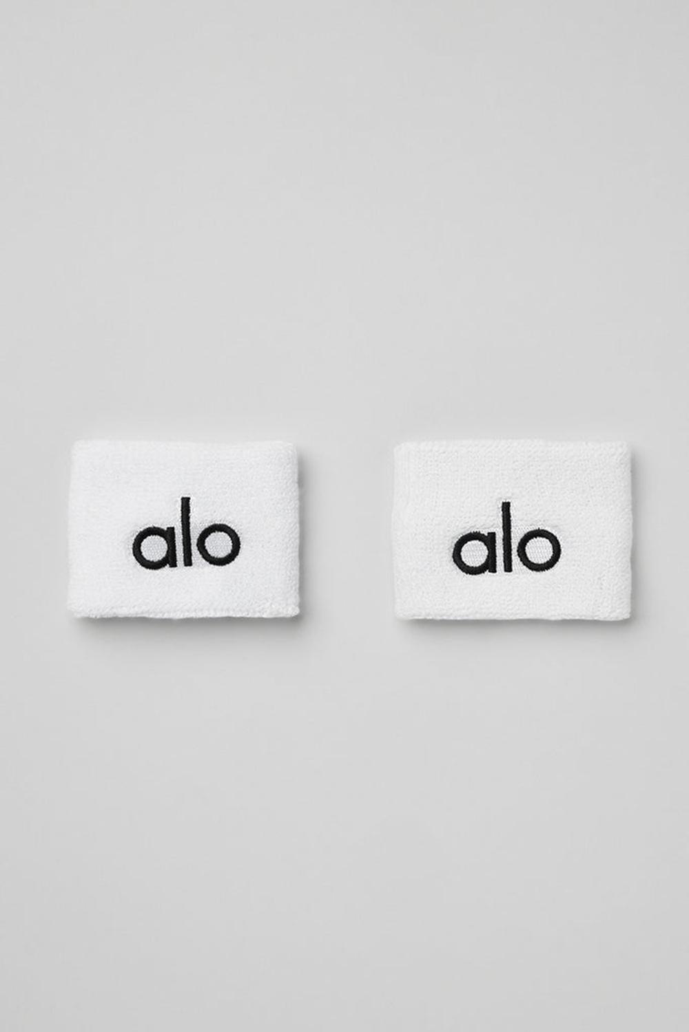 White Women Alo Yoga Glow (2-Pack) Wristband | Australia  42816-IVDR