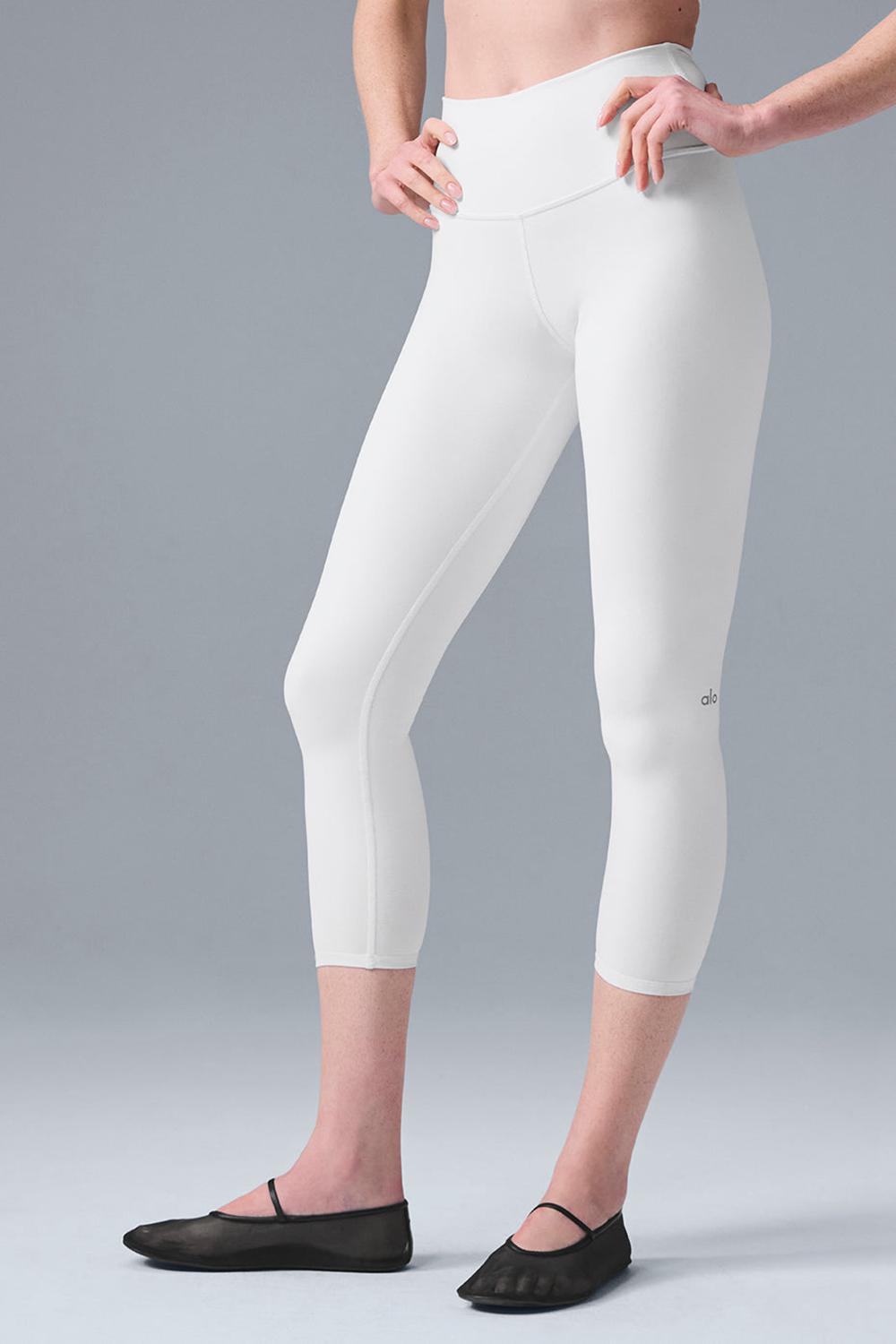White Women Alo Yoga High-Waist Airbrushris Legging | Australia  03816-LQIT