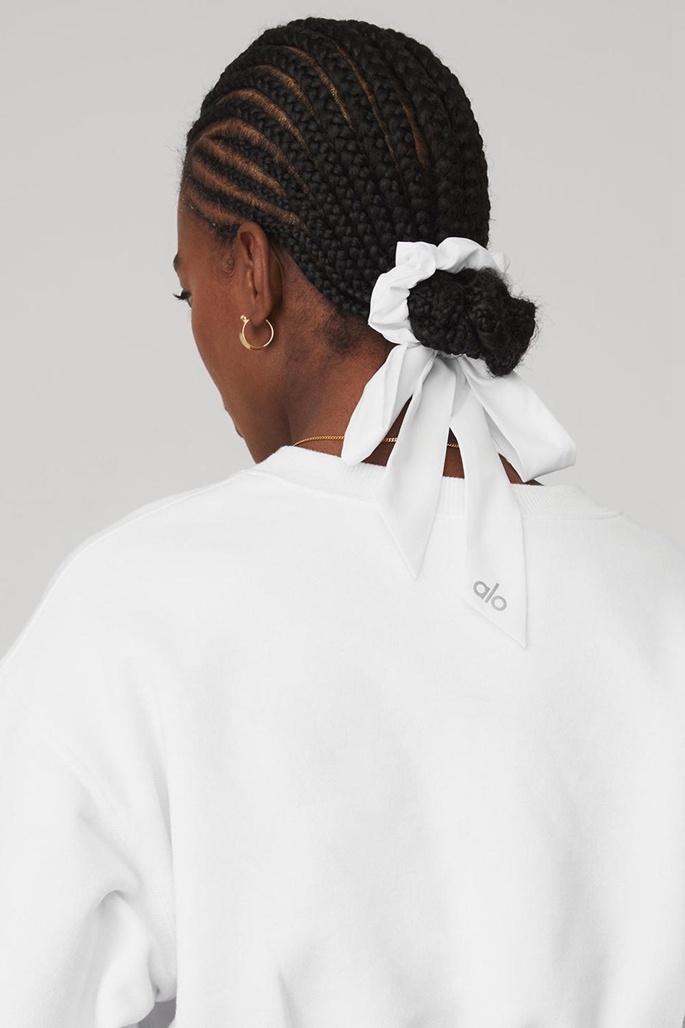 White Women Alo Yoga Love Knots Tie Scrunchie | Australia  46793-YXZE