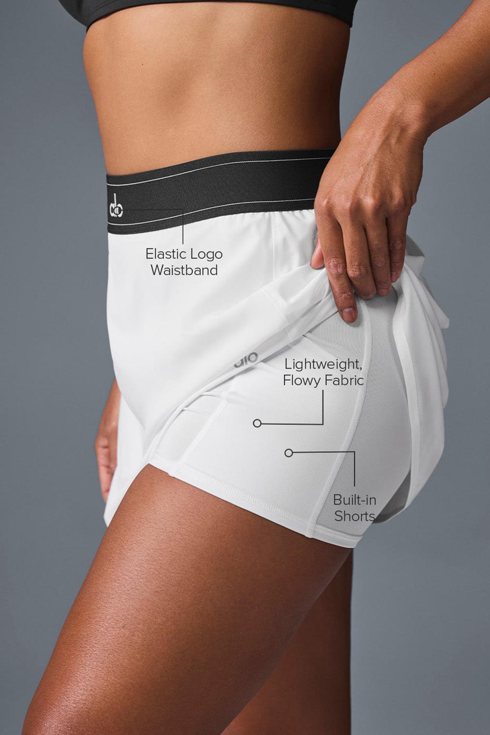 White Women Alo Yoga Match Point Tennis Skirt | Australia  59406-SMKW