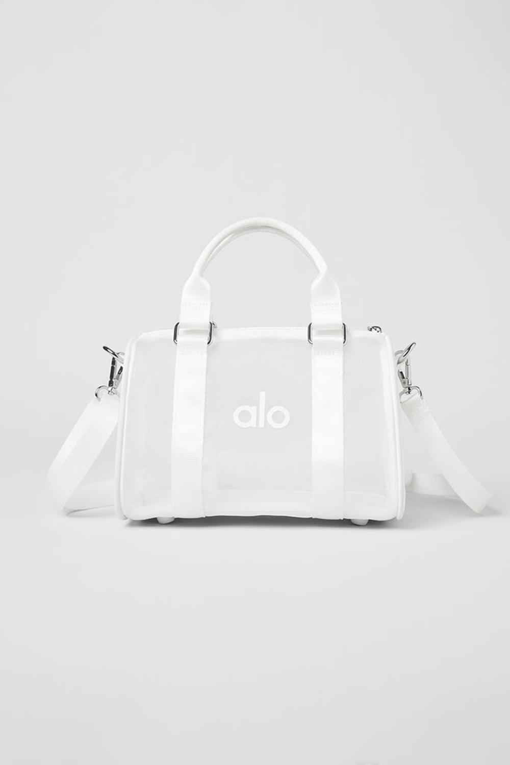 White Women Alo Yoga Mini Sheer Duffle Bag | Australia  08754-SGFV