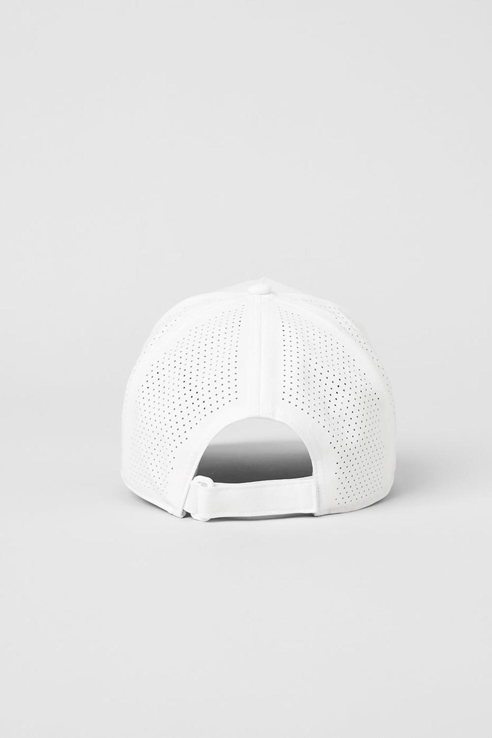 White Women Alo Yoga Performance District Trucker Hat | Australia  42769-OIMA