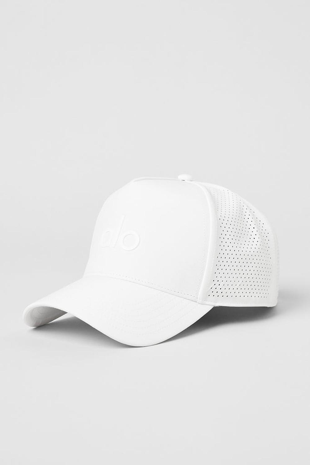 White Women Alo Yoga Performance District Trucker Hat | Australia  42769-OIMA