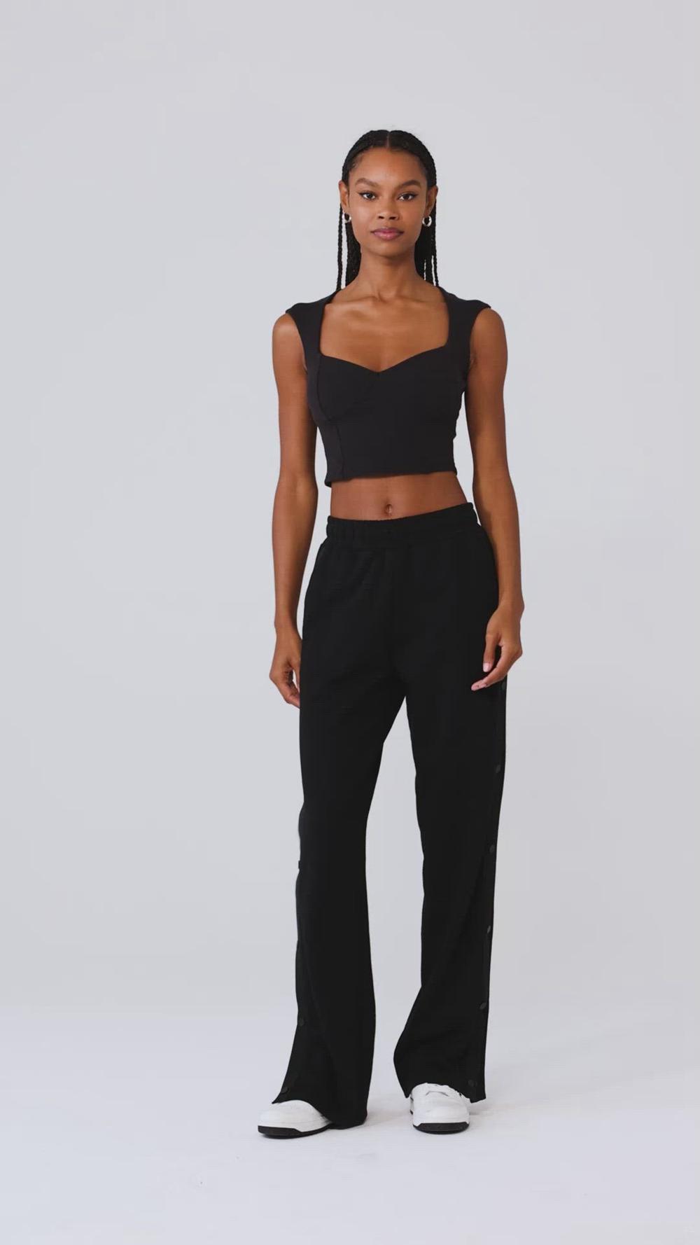 White Women Alo Yoga Ribbed Sweetheart Short Sleeve | Australia  90645-BGDA